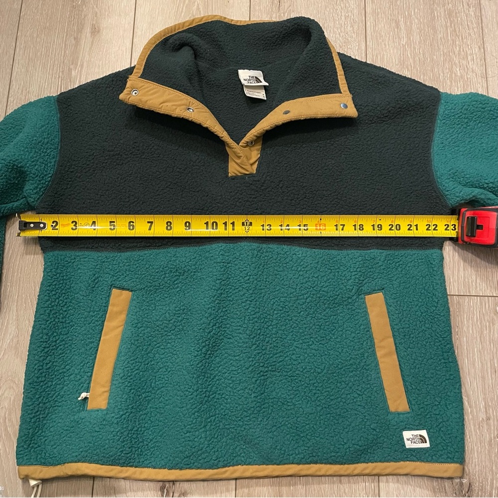 The North Face Cragmont Fleece Pullover‎ Evergreen/Black Colorblock Women Medium - Picture 7 of 9